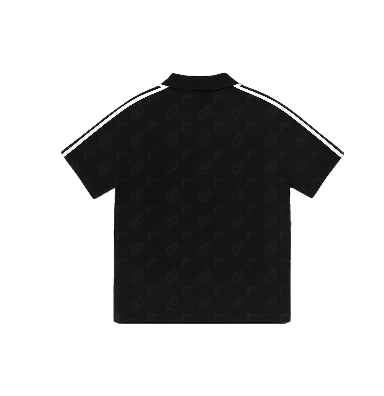 Chroma Print Polo — Coal · back