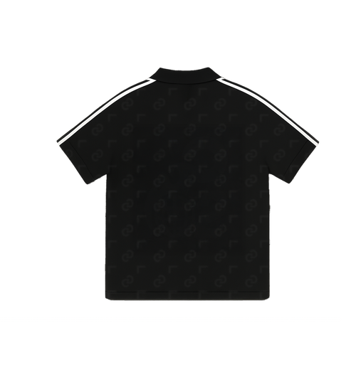 Chroma Print Polo — Coal · back