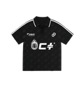 Chroma Print Polo — Coal · front