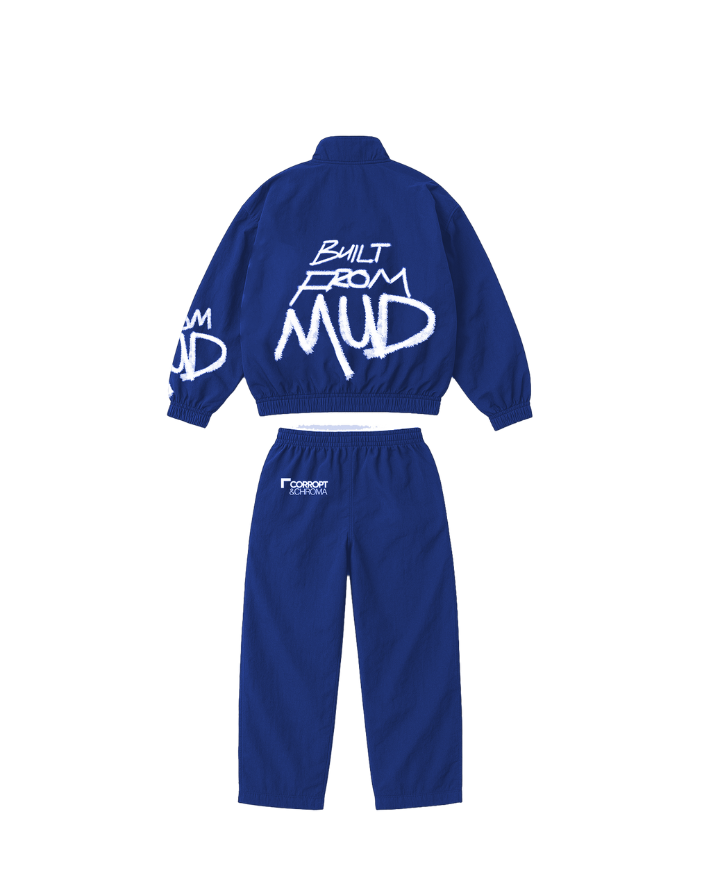 Built From Mud Tracksuit — Royal Ink · back