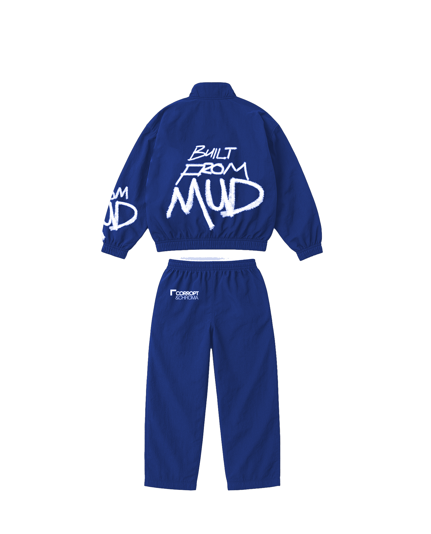 Built From Mud Tracksuit — Royal Ink · back