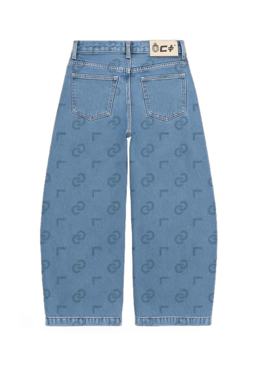 Type-Z Wide Denim — Indigo Wash · back