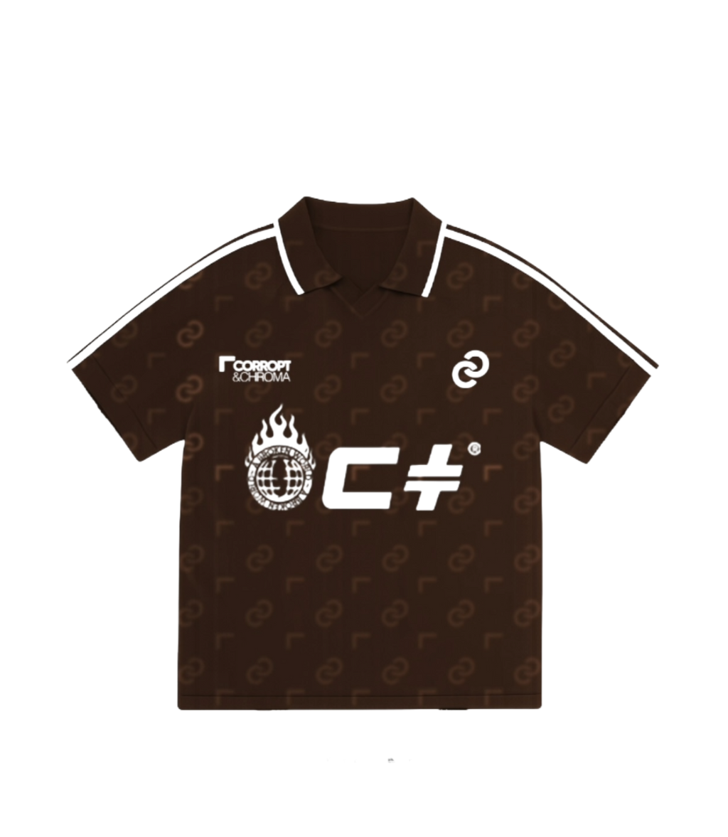 Chroma Print Polo — Earth · front