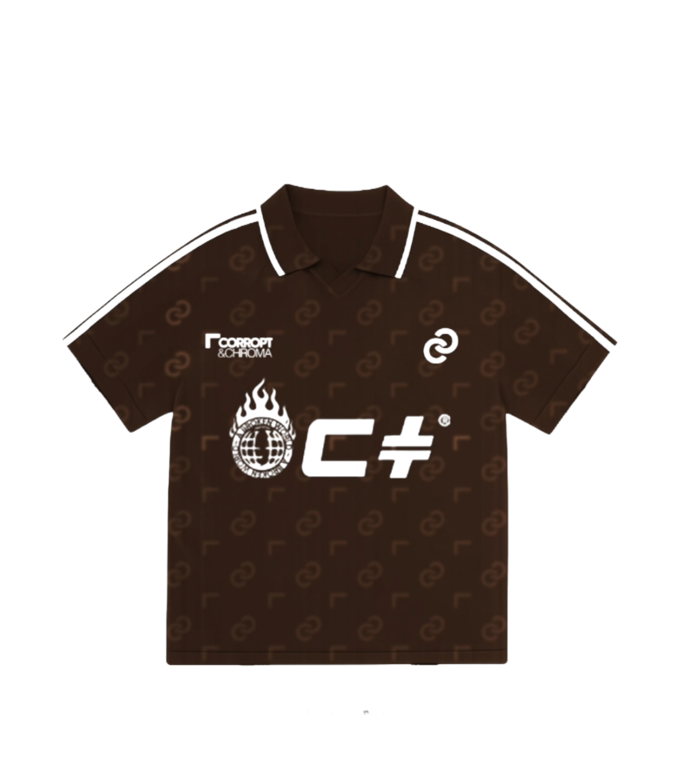 Chroma Print Polo — Earth · front