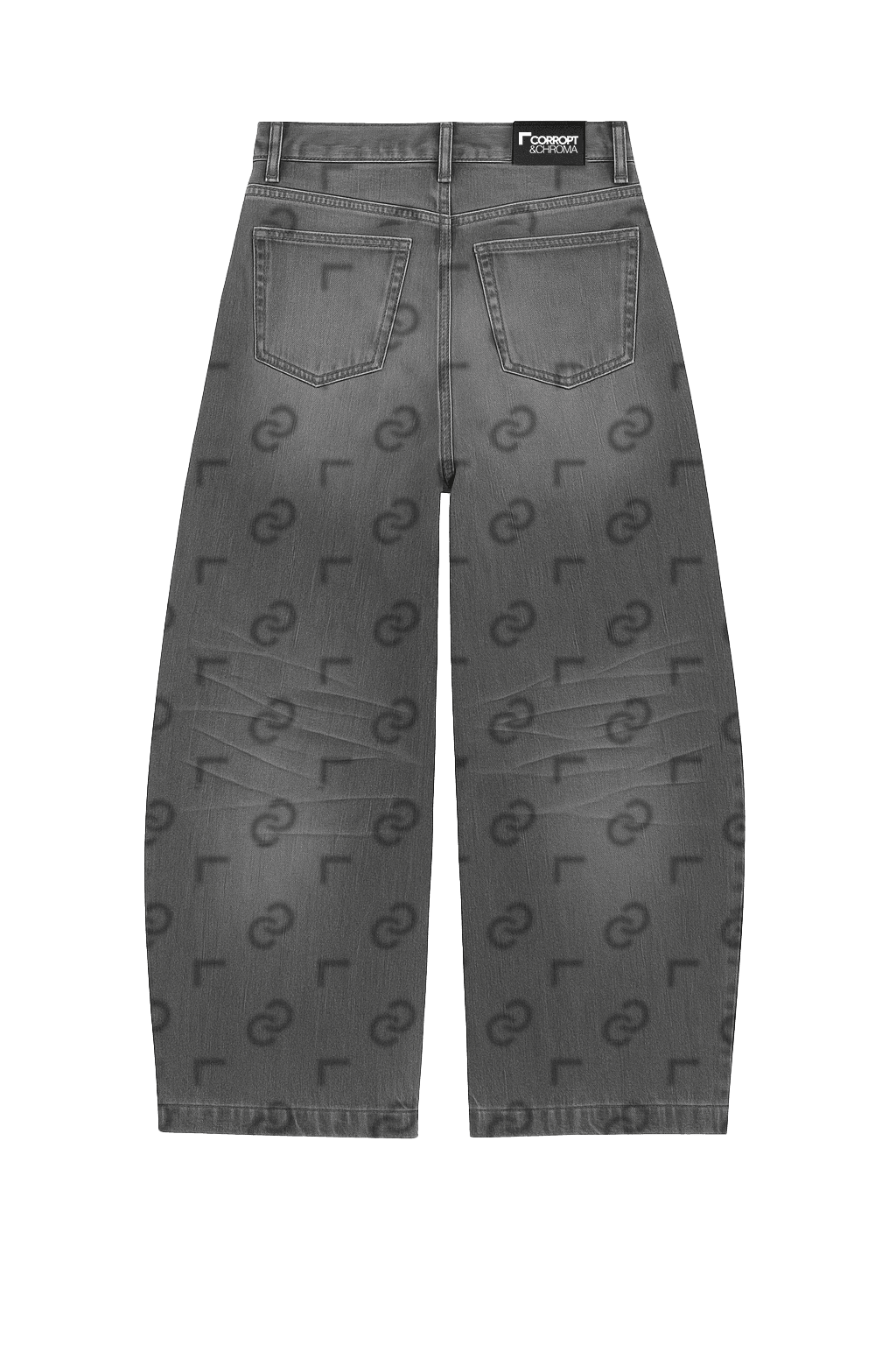 Type-Z Wide Denim — Stone · back