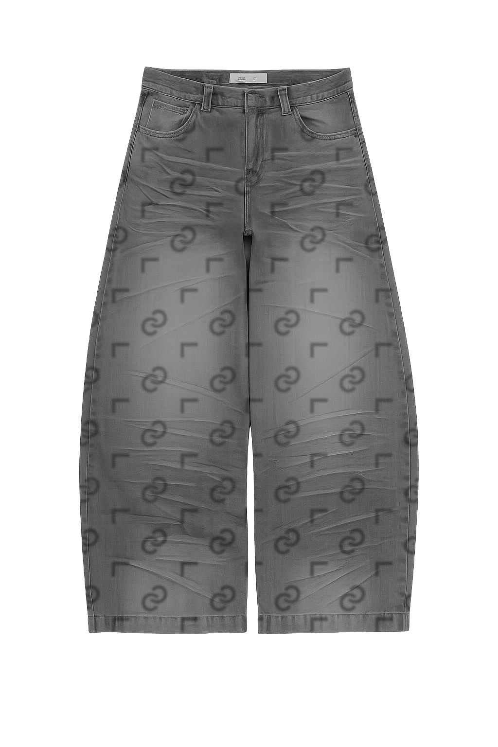 Type-Z Wide Denim — Stone · front