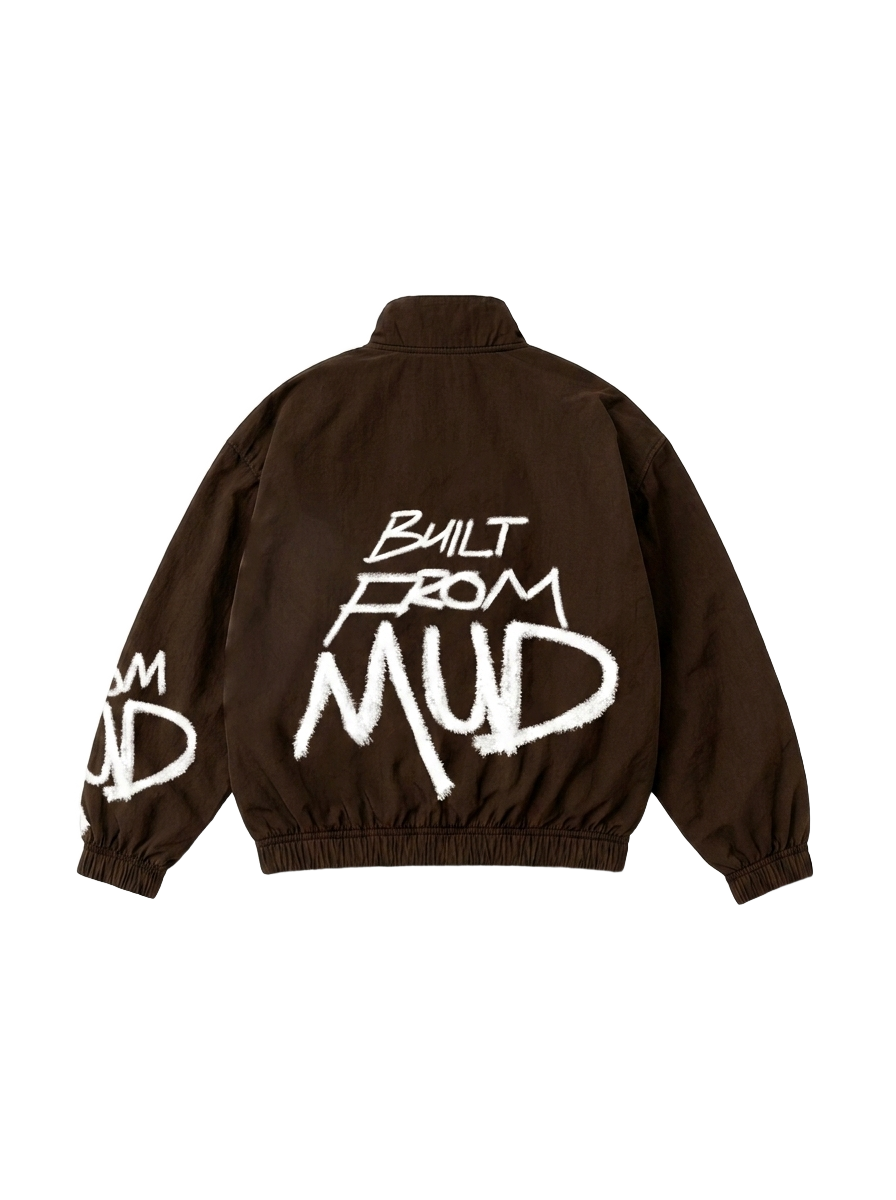 Built From Mud Track Jacket — Earth · back