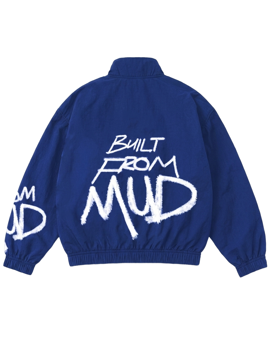 Built From Mud Track Jacket — Royal Ink · back