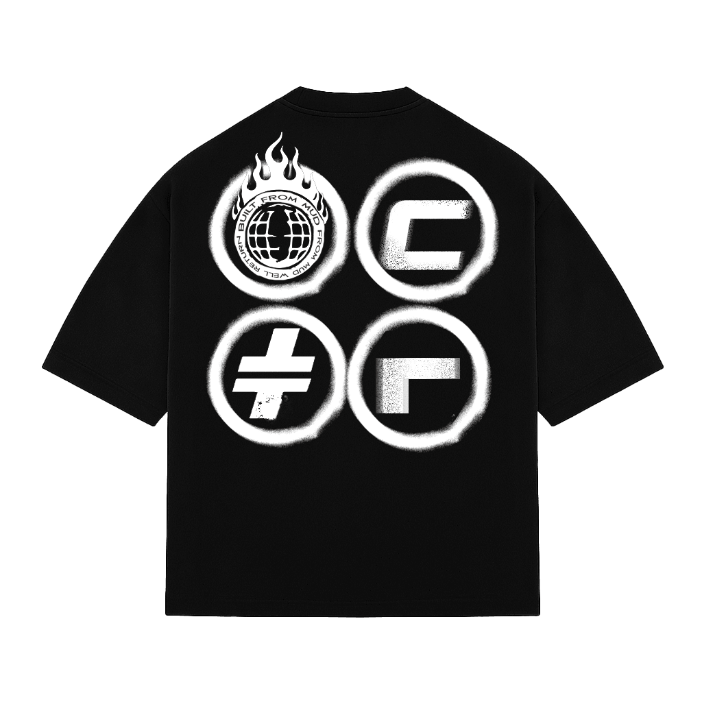The Original Os Tee — Coal · back