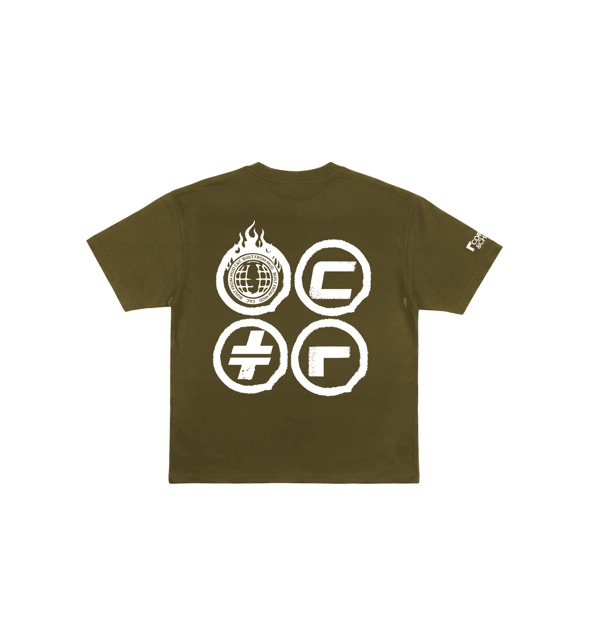 The Original Os Tee — Olive · back